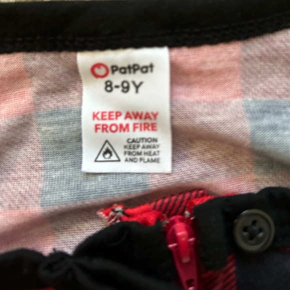 Patpat pajamas child size 8-9 Y buffalo plaid 1 piece new condition - Picture 3 of 3